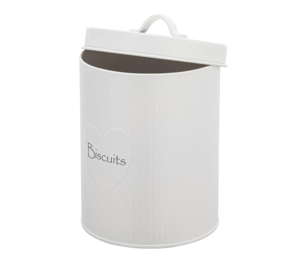 Altom Puszka metalowa z reliefem prążki 13,5x17 cm dek. Biscuit - 1580536 - zdjęcie 2